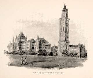   Rajabai Clock Tower University Mumbai Campus India Historic Image