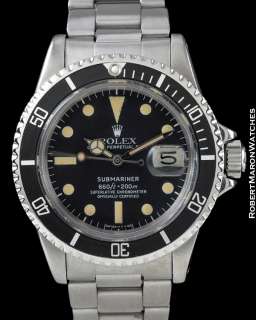 ROLEX VINTAGE SUBMARINER 1680 AUTO STEEL 1978  