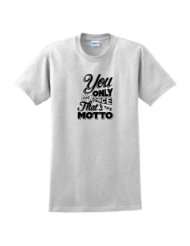 YOLO MOTTO T shirt You Only Live Once Drake YMCMB Take Care Short 