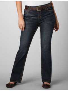 FASHION BUG   Zana di® Belted Bootcut Jeans  