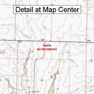  USGS Topographic Quadrangle Map   Hatton, Missouri (Folded 