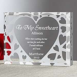  Romantic Personalized Gifts   Youre All I Need Keepsake 