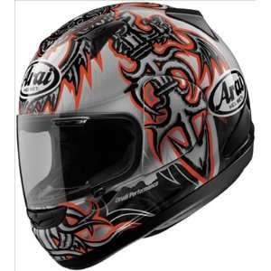  Arai RX Q Gothic Silver Graphic Helmet   Size  Extra 