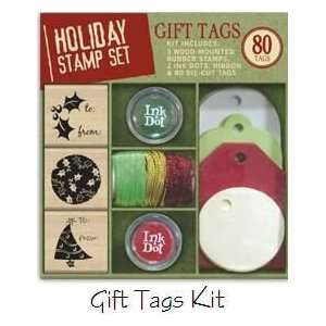   Holiday Gift Tag Set   Inkadinkado by EK Success: Arts, Crafts