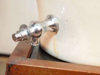 Antique RADIUM SPA Stoneware Crock RADIOACTIVE WATER JAR Dispenser 