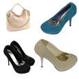 New Womens Luxury Platform High Heels Rivet Pump Shoes Fashion  