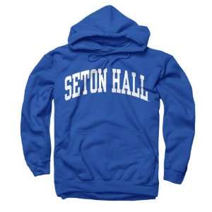  Seton Hall Pirates Royal Arch Hooded Sweatshirt: Sports 