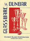 Dunbar Glass Corp 1938 catalog reprint & history