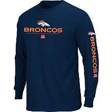 Denver Broncos Primary Receiver Long Sleeve T Shirt   NFLShop