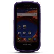 Purple Hard Rubber Phone Cover Case for Samsung Epic 4G  