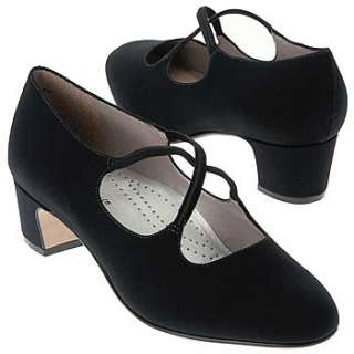 Womens Trotters Jamie Black Micro Fabric Shoes 