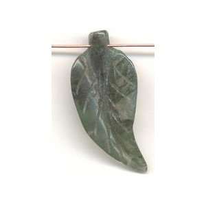  Moss Agate Long Leaf Bead Arts, Crafts & Sewing