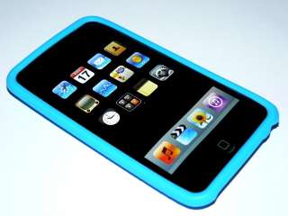 Schutzhülle Silikon Case Apple iPod Touch 4 4G Hellblau  