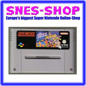 Super Nintendo SNES Tetris und Dr. Mario SELTEN  