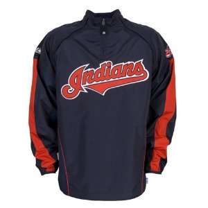 Indians MLB Majestic Cool Base Gamer Jacket:  Sports 