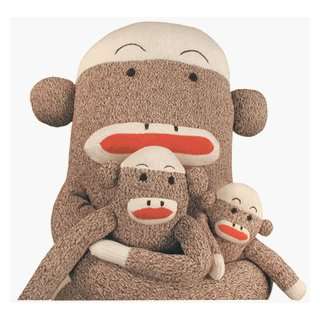  Sock Monkey Plush Toy (three sizes): Toys & Games