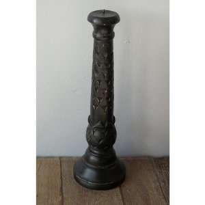   Column Wood Candlestick (Set of 2) Color Black