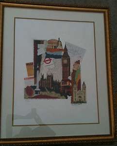 Melissa Markell Signed Numbered Framed Lithograph  London  