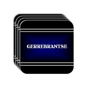   Gift   GERREBRANTSE Set of 4 Mini Mousepad Coasters (black design