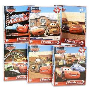  Disney Pixar Cars 48 Piece Jigsaw Puzzle, A Set of 6 Puzzles 