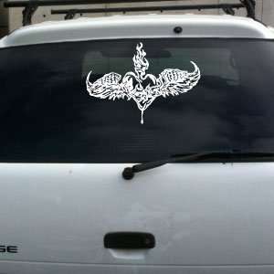  Burning Heart with Wings vinyl decal big: Everything Else