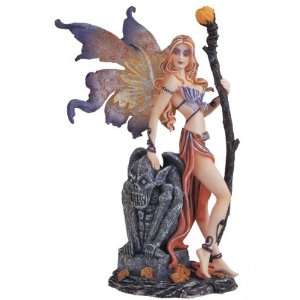 Fairy Collection Pixie With Gargoyle Fantasy Figurine Decoration Decor