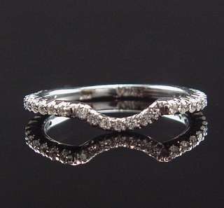   MICRO PAVE VS CLARITY G COLOR DIAMOND FITTED RING GUARD BAND  