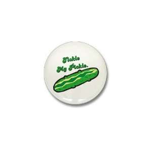  Tickle My Pickle Funny Mini Button by  Patio 