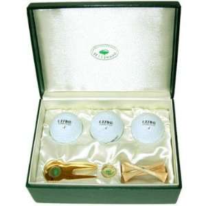  Golf Gift 3 Balls, Pitch Fork, Marker & Wooden Tee