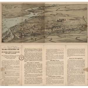 1888 map International Industrial Fair, Buffalo, NY 