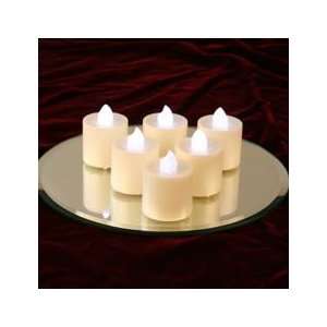  White Flameless Tall Tea Light   Set of 12: Home & Kitchen