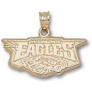 Philadelphia Eagles 14K Gold EAGLES Head 3/8 Pendant  
