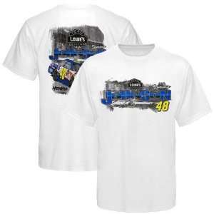 NASCAR Chase Authentics #48 Jimmie Johnson White Experience T shirt