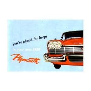    1958 PLYMOUTH Full Line Owners Manual User Guide: Automotive