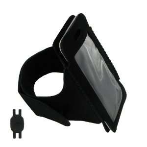 Black Adjustable Neoprene Sports Armband Case for Apple iPod Touch 4 