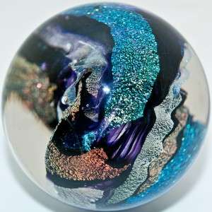 Marble California Glass Twisted w/ Iridescent  