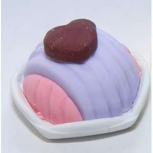   Chestnut Cake Japanese Erasers. 2 Pack. Pink & Purple Toys & Games