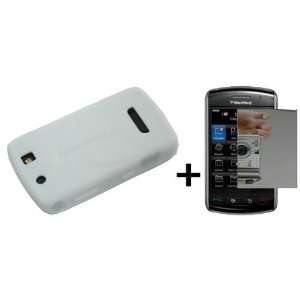 White Silicone Soft Skin Case Cover for Blackberry Thunder 9500 Storm 