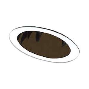 Elco EL616B Black Reflector with White Ring 6 Inch Line Voltage Trims 