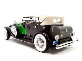 1934 DUESENBERG MODEL J BLACK 118 DIECAST MODEL CAR  