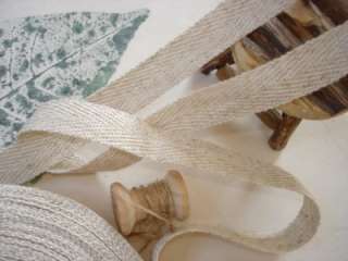 Lovely Versatile Linen Cotton Bias Binding Tape/Plain Label in Natural