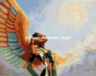 African American Angel Cross Stitch Pattern  