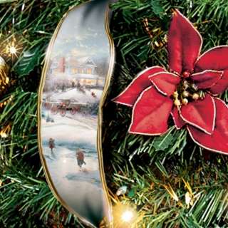 Thomas Kinkade Pre Lit Pull Up Christmas Tree: Wondrous Winter