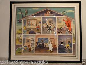 Virgil Ross Loony Bin Animation Cel Limited Edition 613/750 COA and 