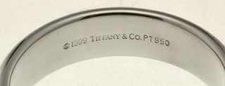 Tiffany & Co. Platinum 950 Lucida Wedding Band Ring Size 11   NR 
