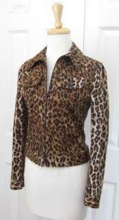 DOLCE & GABBANA Leopard Print Jacket Coat 40 XS/S  