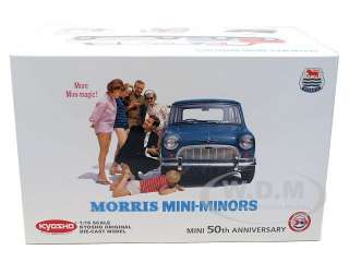 Brand new 1:18 scale diecast car model of Morris Mini Minor Cooper 
