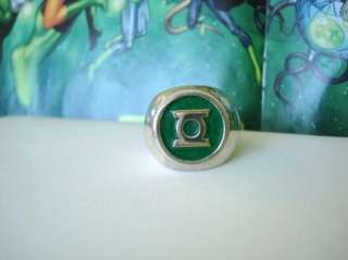 Green Lantern Ring Sterling Silver Green Lantern Corps  