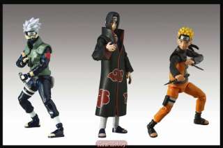Naruto Shippuden 4 in Figures Assortment 1 ~ set of 3 Naruto, Kakashi 