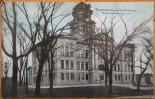 1910 Postcard   County Court House   Muscatine, Iowa IA  